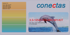 Toner 3.3-1254C002-BKCMY-KIT 4-farbig kompatibel mit Canon 1254C002 / 046hbk