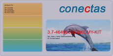 Toner 3.7-46490608-BKCMY-KIT 4-farbig kompatibel mit Oki 46490608 / C