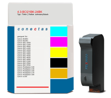 Tinte 4.3-BCI21BK-24BK kompatibel mit Canon BCI-21BK