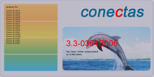 Toner 3.3-0384B006 kompatibel mit Canon 0384B006 / C-EXV14