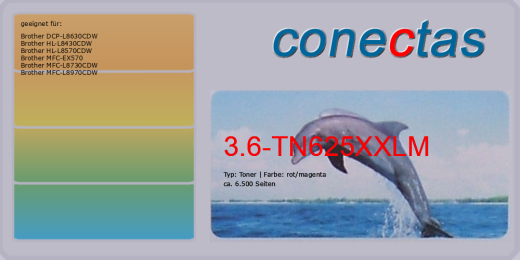 Toner 3.6-TN625XXLM kompatibel mit Brother TN-625XXLM / 625XXL