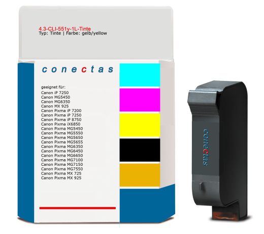Tinte 4.3-CLI-551y-1L-Tinte kompatibel mit Canon CLI-551y / 6511B001