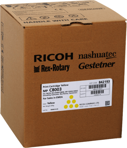 Ricoh 842193 [ 842193 / C8003Y ] Toner