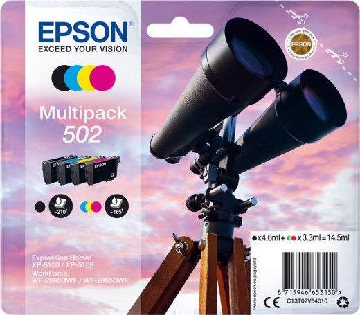 Epson C13T02V64010-MULTI [ C13T02V64010MULTI / 502 ] Tintenpatrone