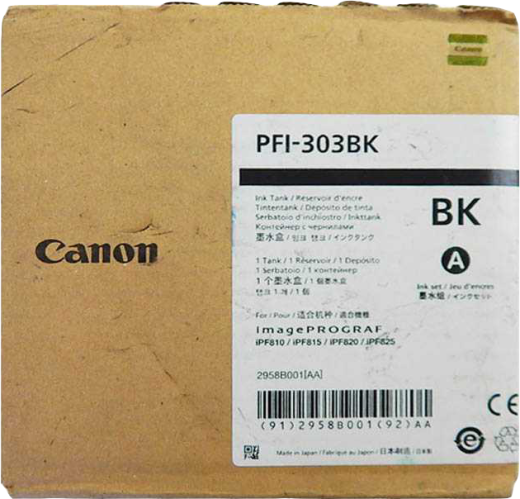 Canon PFI-303bk [ PFI303bk / 2958B001 ] Tinte